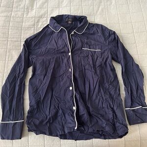 J. Crew Blue and White Pajama set